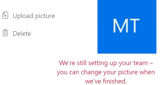 Microsoft Teams: Vašo ekipo še vzpostavljamo