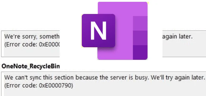 OneNote se ne more sinhronizirati, ker je strežnik zaseden