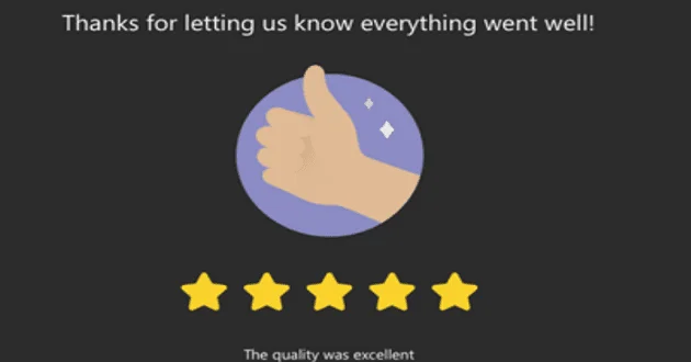 Microsoft Teams: onemogočite »Kakšna je bila kakovost klica?«