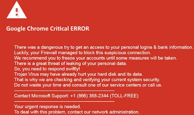 Popravite rdeči zaslon kritične napake Google Chrome
