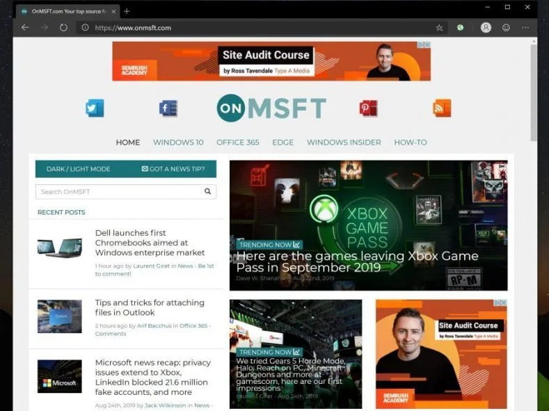 Kako odstraniti gumb za povratne informacije Smiley Face v različicah Microsoft Edge beta, dev in canary