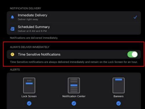 Como xestionar as túas notificacións no teu iPad - iPadOS 16