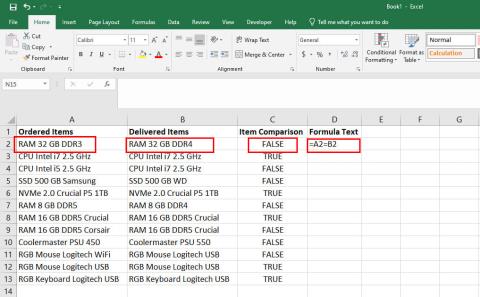 Πώς να συγκρίνετε κείμενο στο Excel: 8 καλύτερες και εύχρηστες μέθοδοι