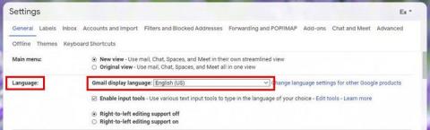 Gmail: Kako promijeniti zadani jezik