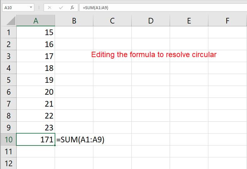 Hur man hittar cirkulära referenser i Excel för att undvika felaktiga data