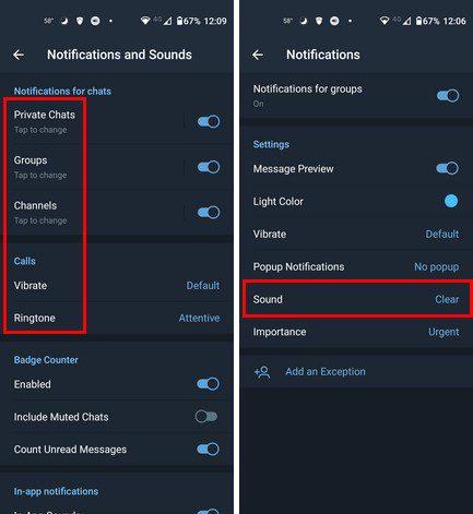 Si të ndryshoni tingullin e njoftimit në Telegram