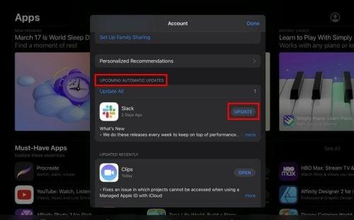 Πώς να ενημερώσετε τις εφαρμογές στο iPad (iPadOS 16.3.1)