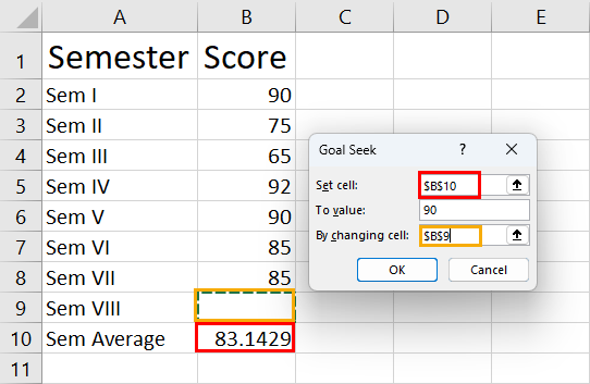Hur man använder målsökning i Excel (med verkliga exempel)