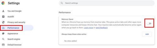 Chrome: com activar les pestanyes d'estalvi de memòria