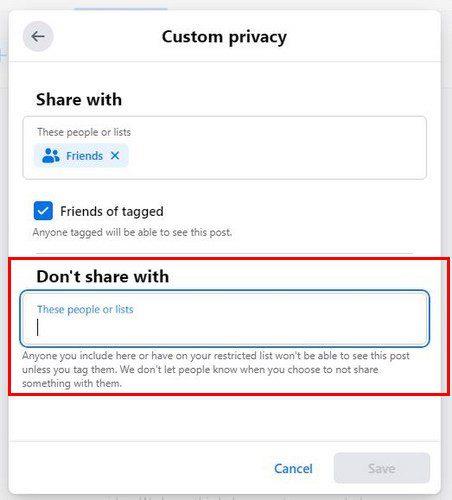 Facebook.  Πώς να μοιράζεστε αναρτήσεις με συγκεκριμένα άτομα