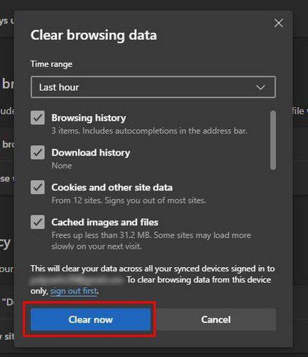 Microsoft Edge: Как да изтриете кеша