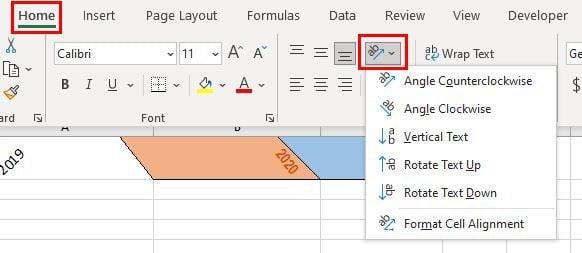 Excel: Kako nagniti besedilo v celicah