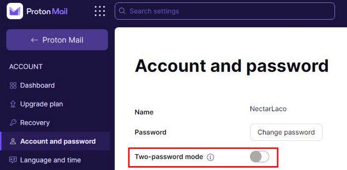 Sådan ændres din ProtonMail-adgangskode