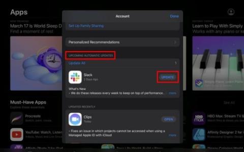 Kā atjaunināt lietotnes iPad (iPadOS 16.3.1)