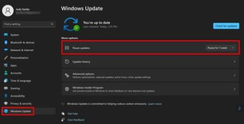 Jak zastavit aktualizace systému Windows 11