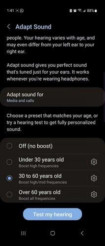 Com habilitar Samsung Adapt Sound per obtenir el millor àudio
