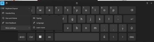 Como activar/desactivar o teclado en pantalla para Windows 11
