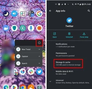 Twitter: Hur man rensar cacheminnet