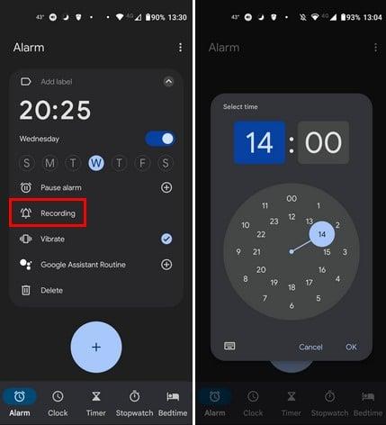 Android: com gravar i afegir àudio d'alarma personalitzat
