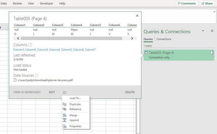 Microsoft Excel: kuidas importida andmeid PDF-failist