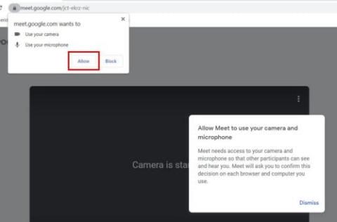 Com arreglar Google Meet no pot accedir a la càmera