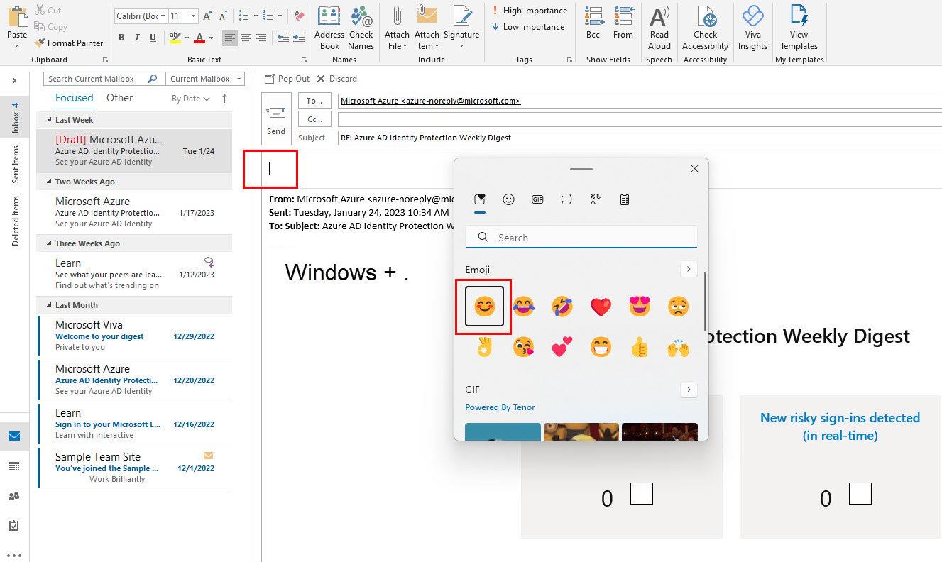 Com afegir emojis al correu electrònic d'Outlook: 7 millors mètodes
