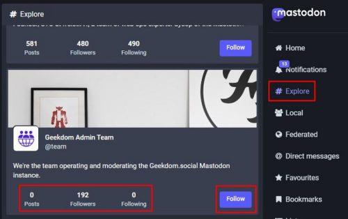 Mastodon: Com seguir i deixar de seguir algú