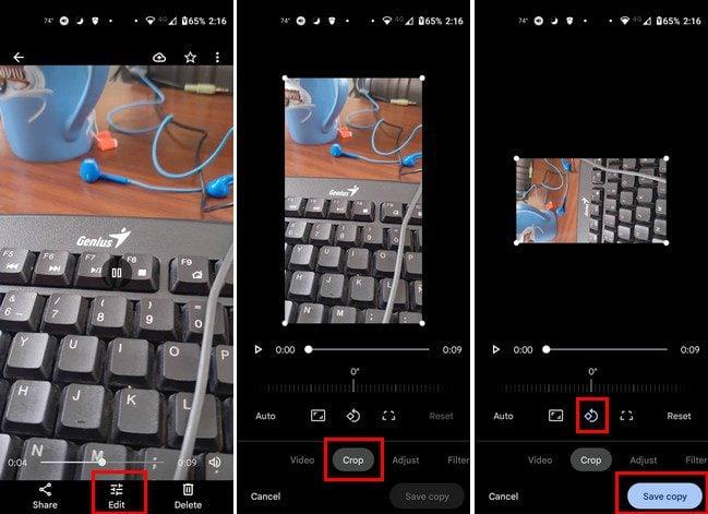 Android: como xirar un vídeo de balde