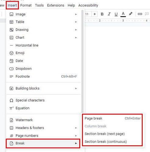 Google Docs: com utilitzar els salts de pàgina