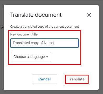 Google Docs: kuidas keelt muuta