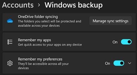 Rregullim: Windows 11 "Remember My Apps" u gri