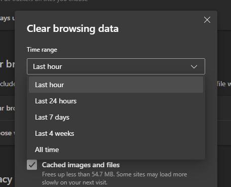 Microsoft Edge: Kako izbrisati predmemoriju