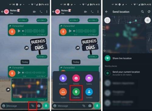 Com utilitzar la ubicació de WhatsApp