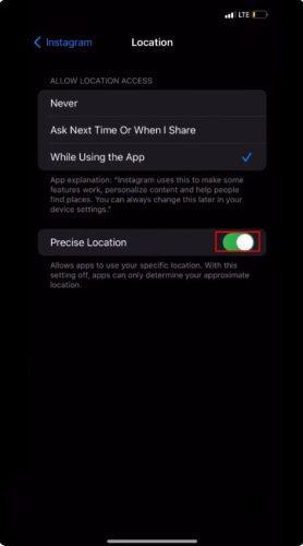 Como activar a localización precisa en iPhone e iPad