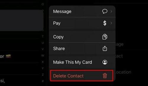 Как да управлявате вашите контакти на iPadOS 16