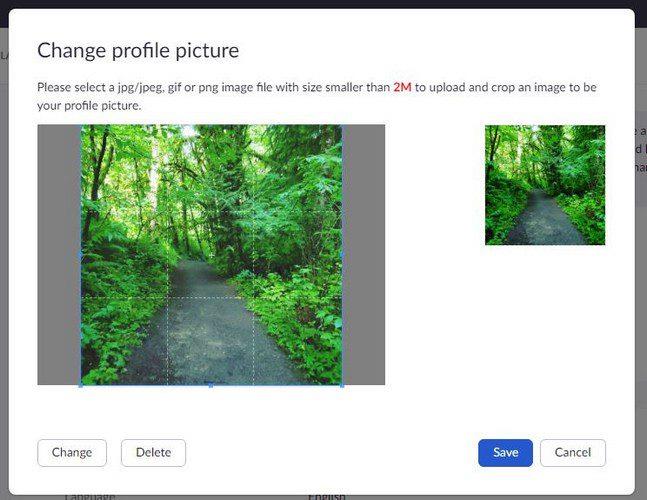 Kako spremeniti sliko profila Zoom