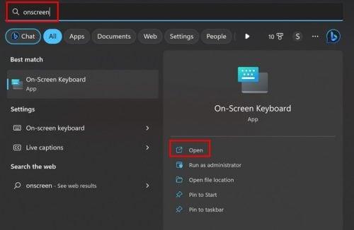 Com activar/desactivar el teclat en pantalla per a Windows 11