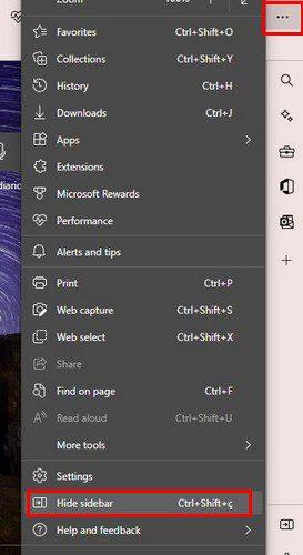 Microsoft Edge: com activar/desactivar la barra lateral