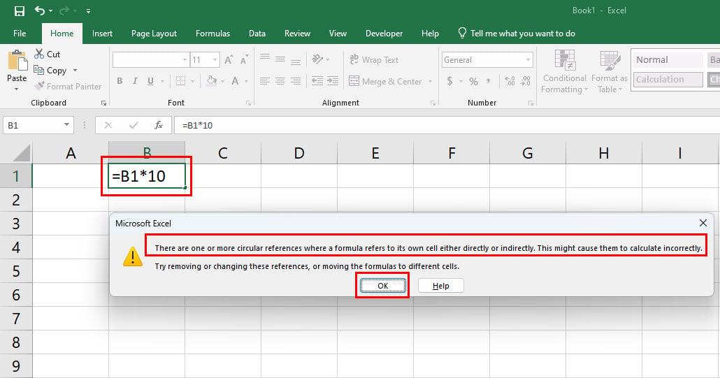 Como atopar referencias circulares en Excel para evitar datos defectuosos