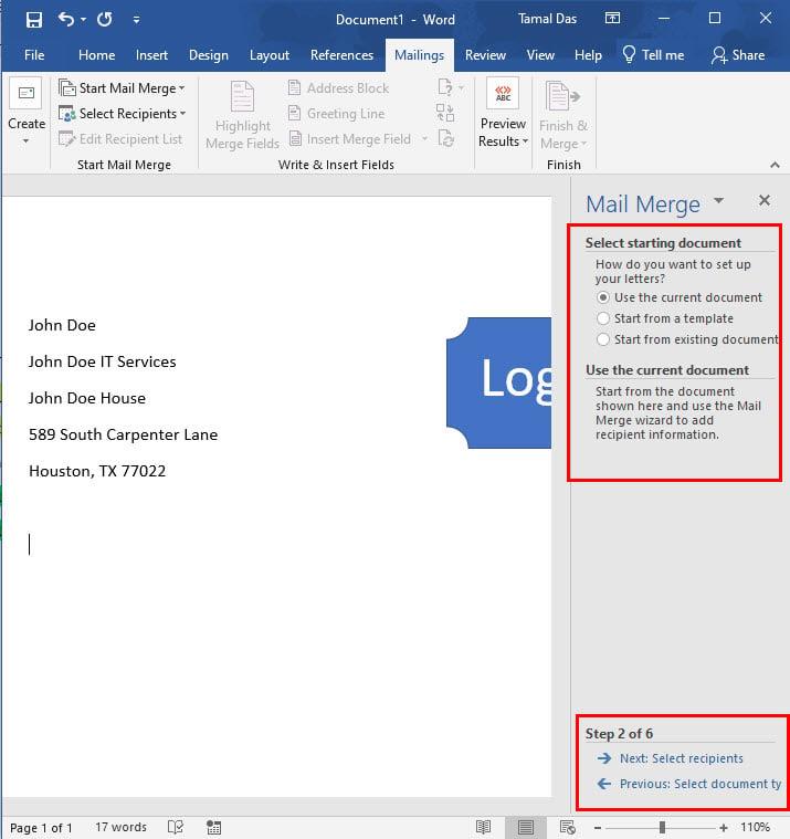 Kaip sujungti laiškų suliejimą iš „Excel“ į „Word“ 2 lengvais būdais