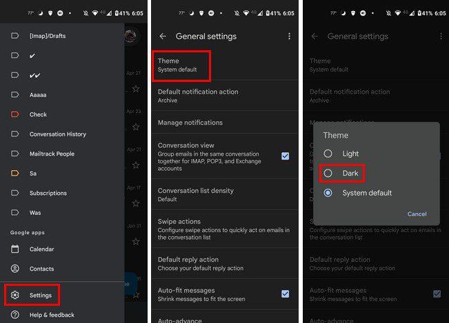 Povoľte tmavý režim v Gmaile pomocou týchto jednoduchých krokov