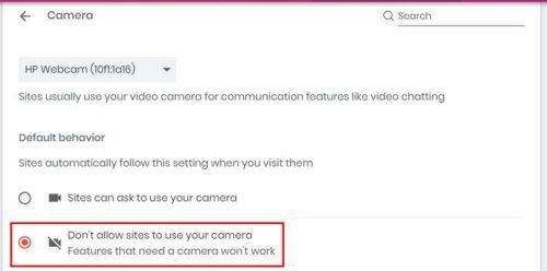 Како омогућити или онемогућити приступ веб камери за Опера, Фирефок, Браве и Цхроме претраживач