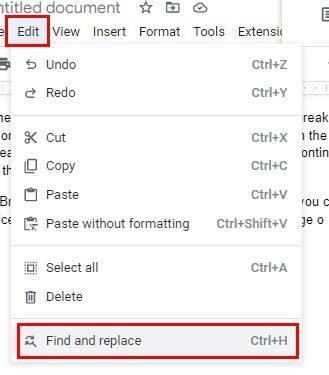 Google Docs: com utilitzar Cerca i substituir