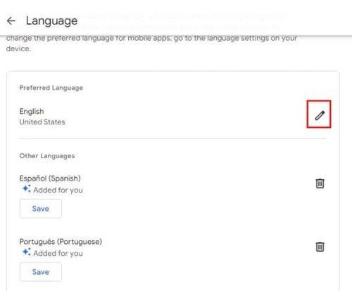 Google Docs: Sådan ændres sproget