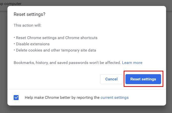 Google Chrome: Kako ponastaviti na privzete nastavitve