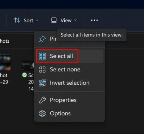 3 mënyra për të zgjedhur të gjithë skedarët në një dosje - Windows 11