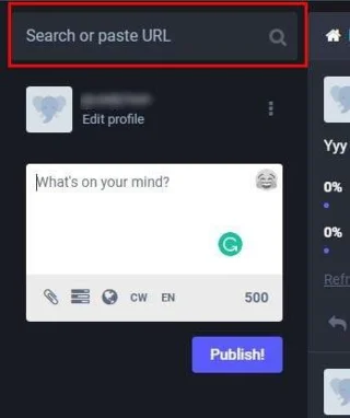 Mastodon: como buscar publicacións e persoas