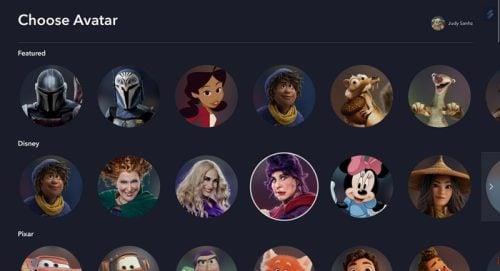 Como cambiar a imaxe de perfil en Disney+
