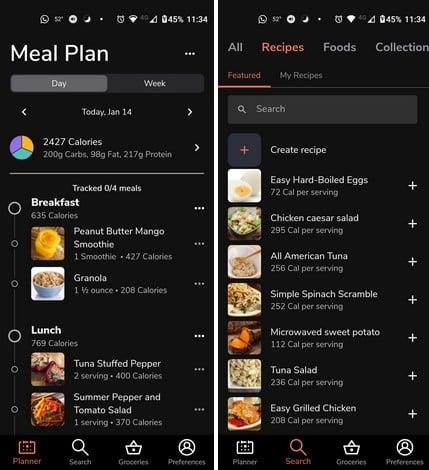5 aplikacione falas dhe të dobishme për ushqim të shëndetshëm për Android