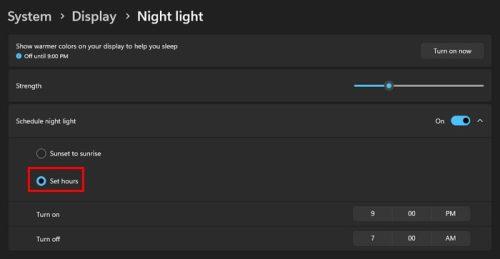 Com habilitar i utilitzar Windows 11 Night Light
